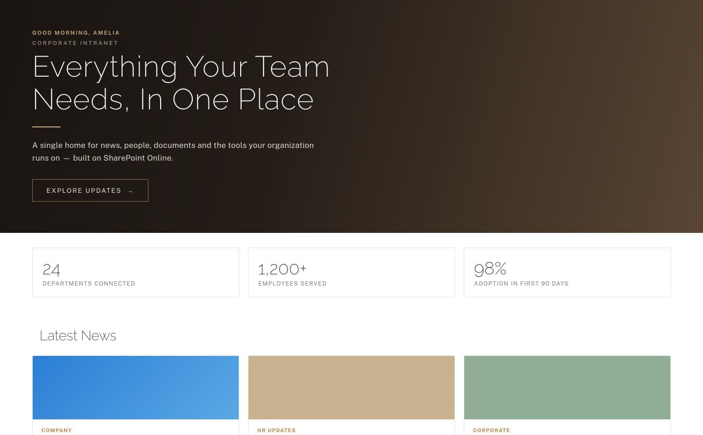 UAE Intranet interface